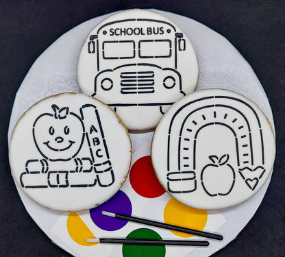 Paint-Your-Own School Themed Cookies (1 Dozen)