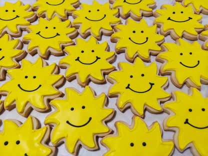 Smiley Sun Cookies (1 dozen)