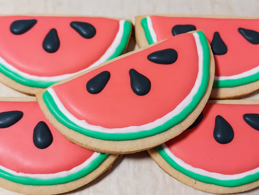 Watermelon Slice Cookies (1 dozen)
