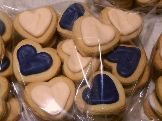 Mini Heart Wedding Cookies (100 pieces)
