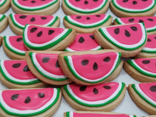 Mini Watermelon Slice Cookies (2 dozen)