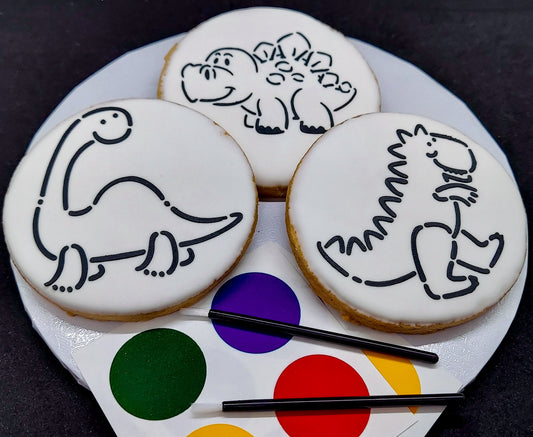 Paint-Your-Own Dinosaur Cookies (1 Dozen)