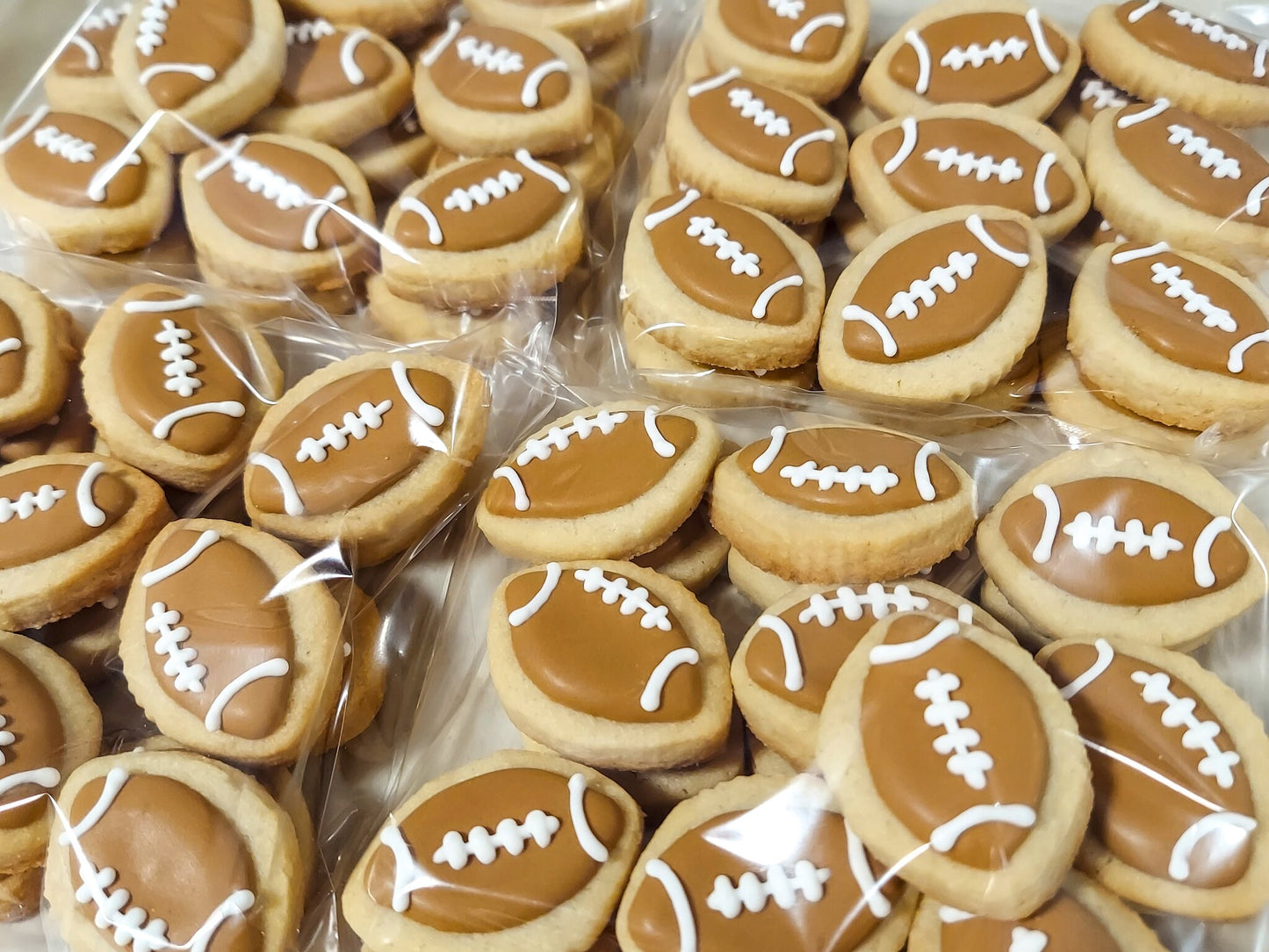Mini Football Cookies (3 dozen)