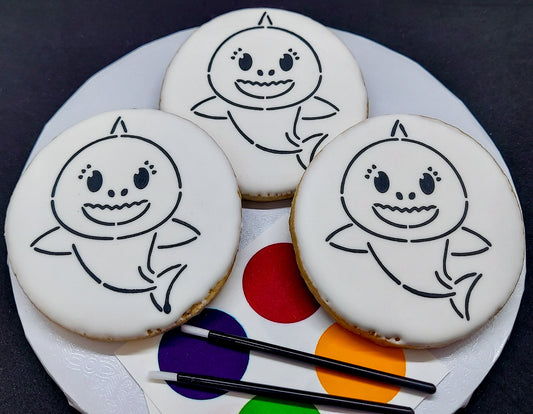 Paint-Your-Own Shark Cookies (1 Dozen)