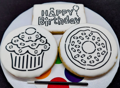 Paint-Your-Own Birthday Cookies (1 Dozen)