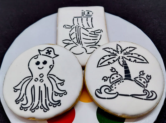 Paint-Your-Own Pirate Cookies (1 Dozen)