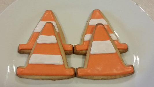 Construction Cone Cookies (1 dozen)