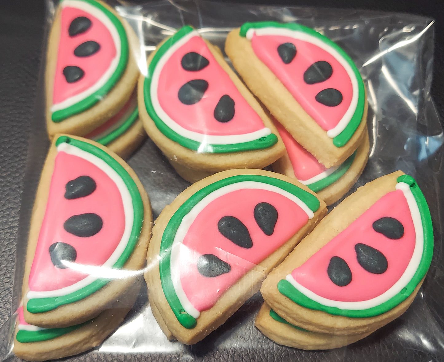 Mini Watermelon Slice Cookies (2 dozen)