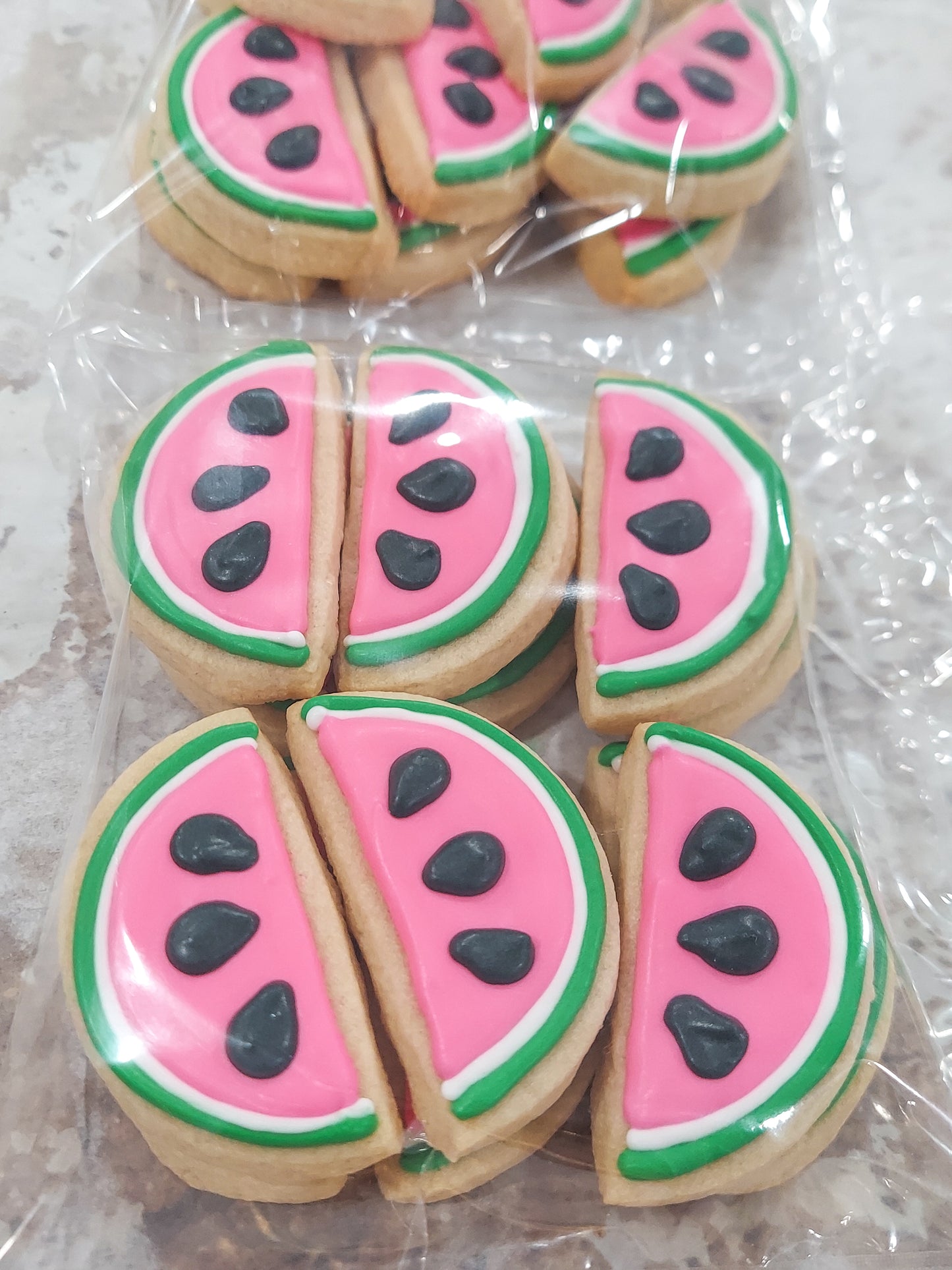 Mini Watermelon Slice Cookies (2 dozen)