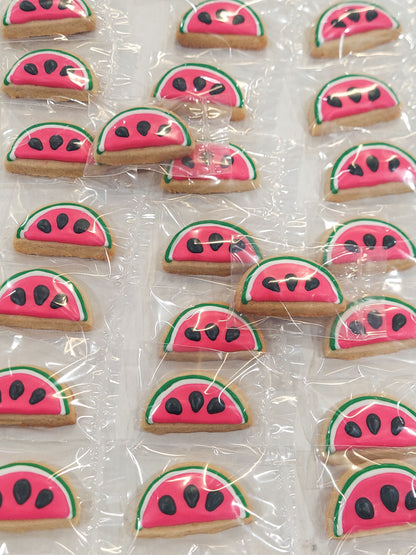 Mini Watermelon Slice Cookies (2 dozen)