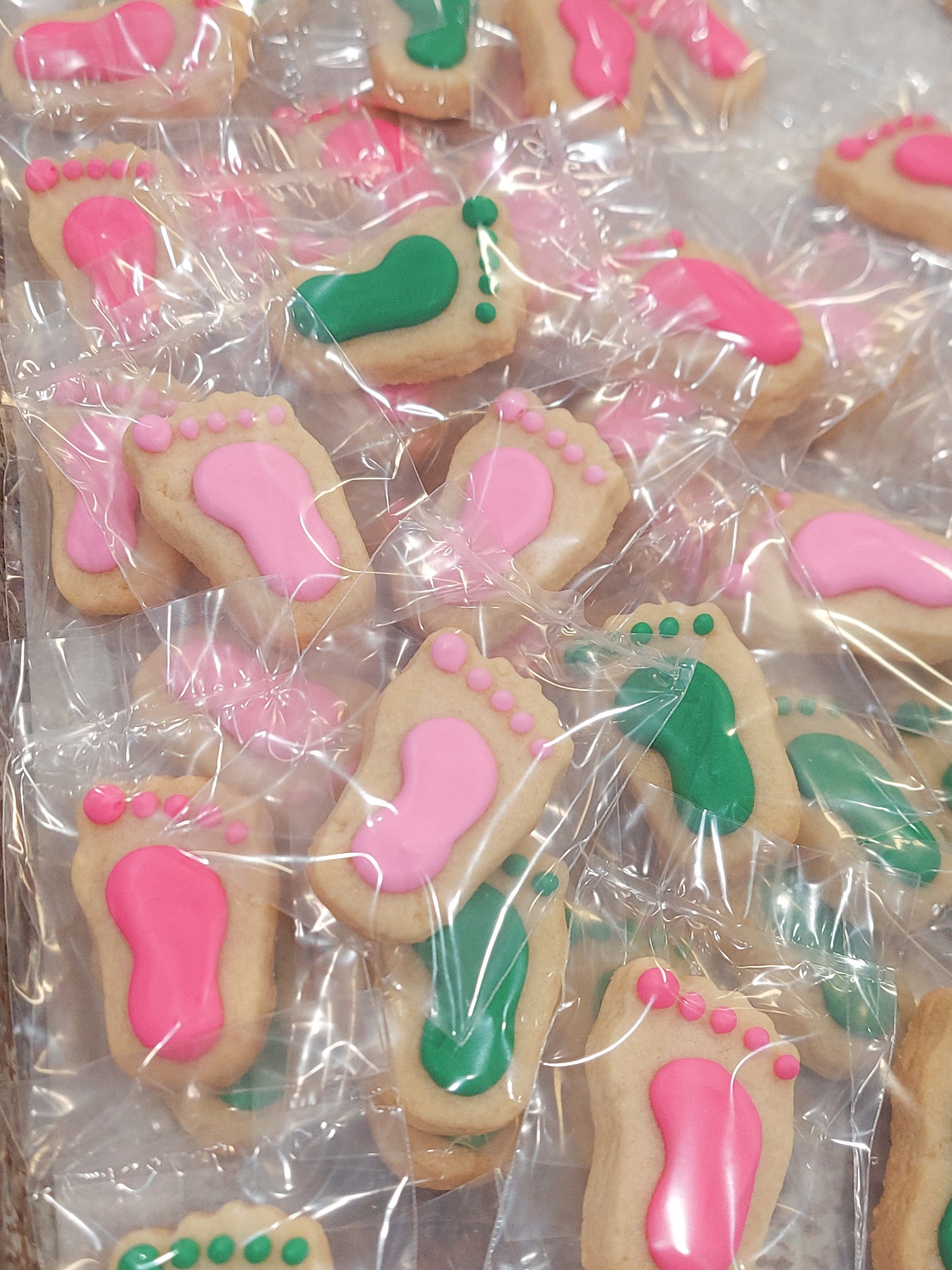 Mini Baby Footprint Cookies (4 dozen)