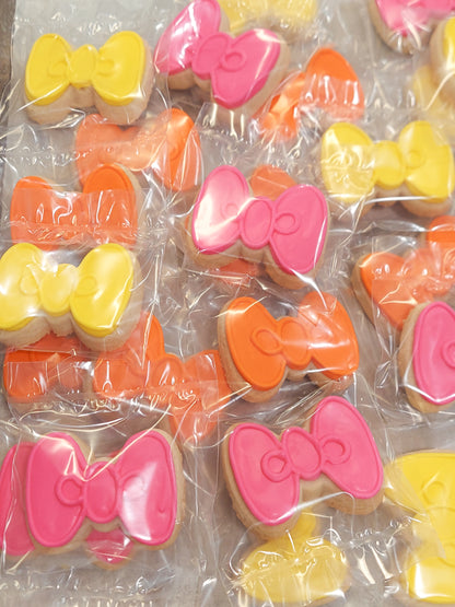 Mini Bow Cookies (2 dozen)