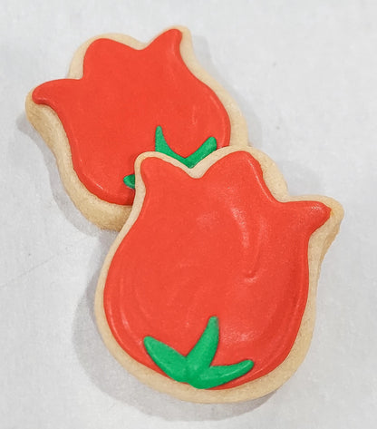 Mini Tulip Flower Cookies (2 dozen)