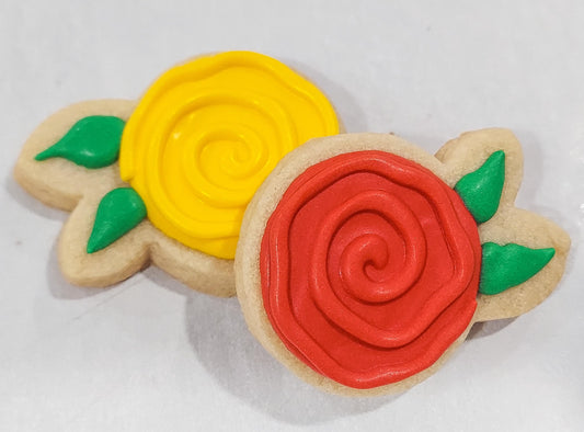 Mini Rose Cookies (2 dozen)