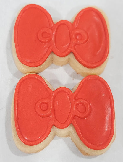 Mini Bow Cookies (2 dozen)