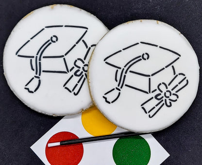 Paint-Your-Own Graduation Cap Cookies (1 Dozen)