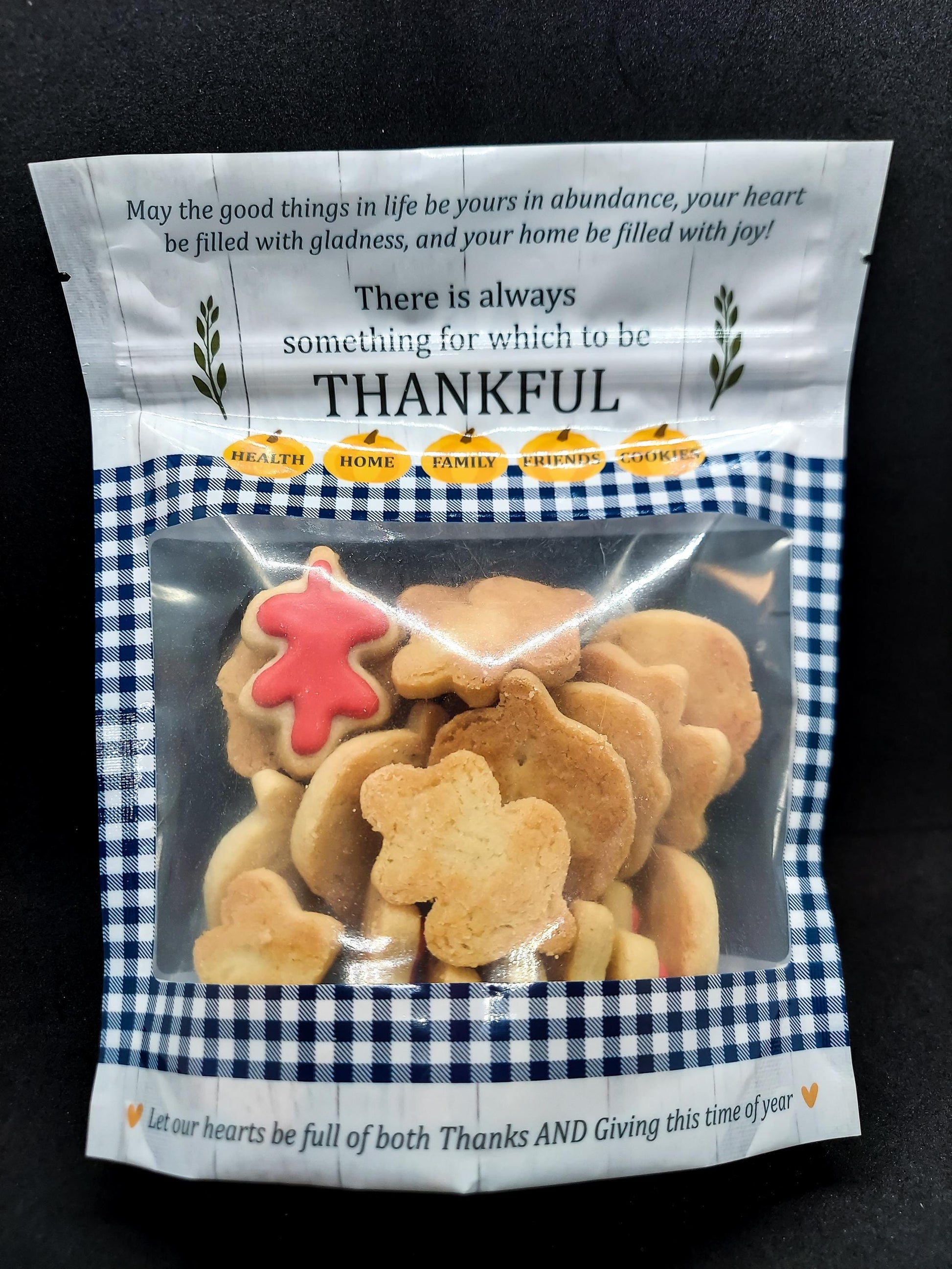 Thanksgiving Pumpkin & Leaf Cookie Bag