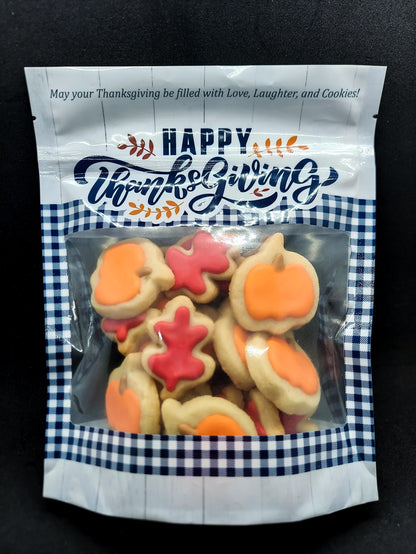 Thanksgiving Pumpkin & Leaf Cookie Bag