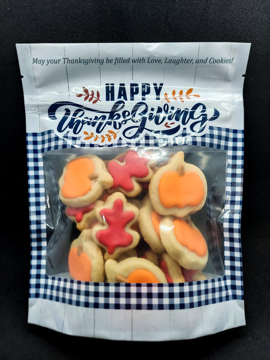 Thanksgiving Pumpkin & Leaf Cookie Bag