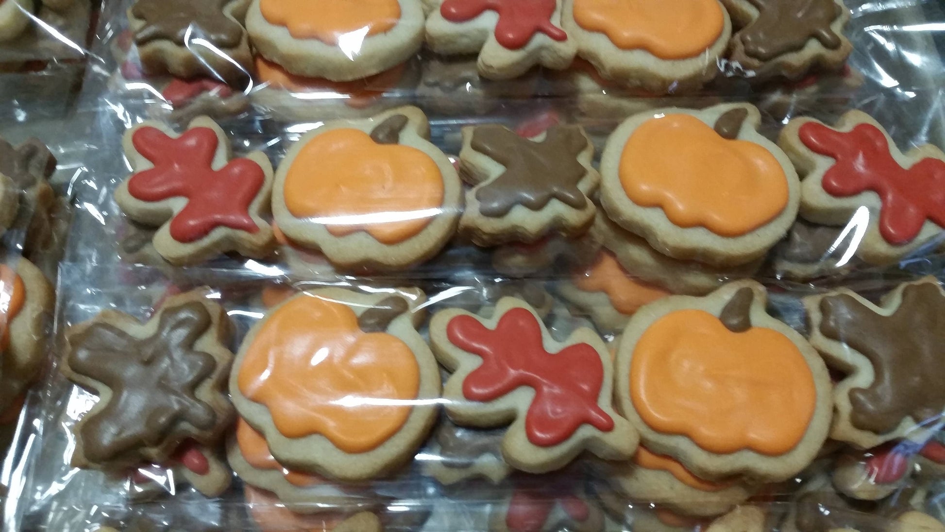 Mini Fall Cookies (5 in a Bag) - Ready for gift giving!