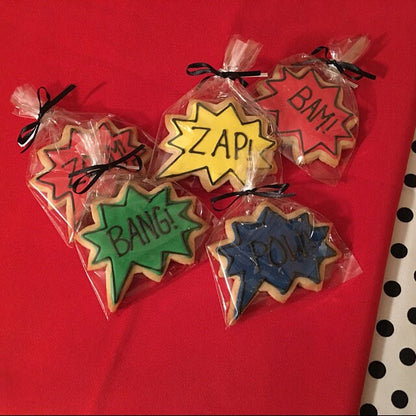 Superhero Comic Book Cookies (1 dozen)