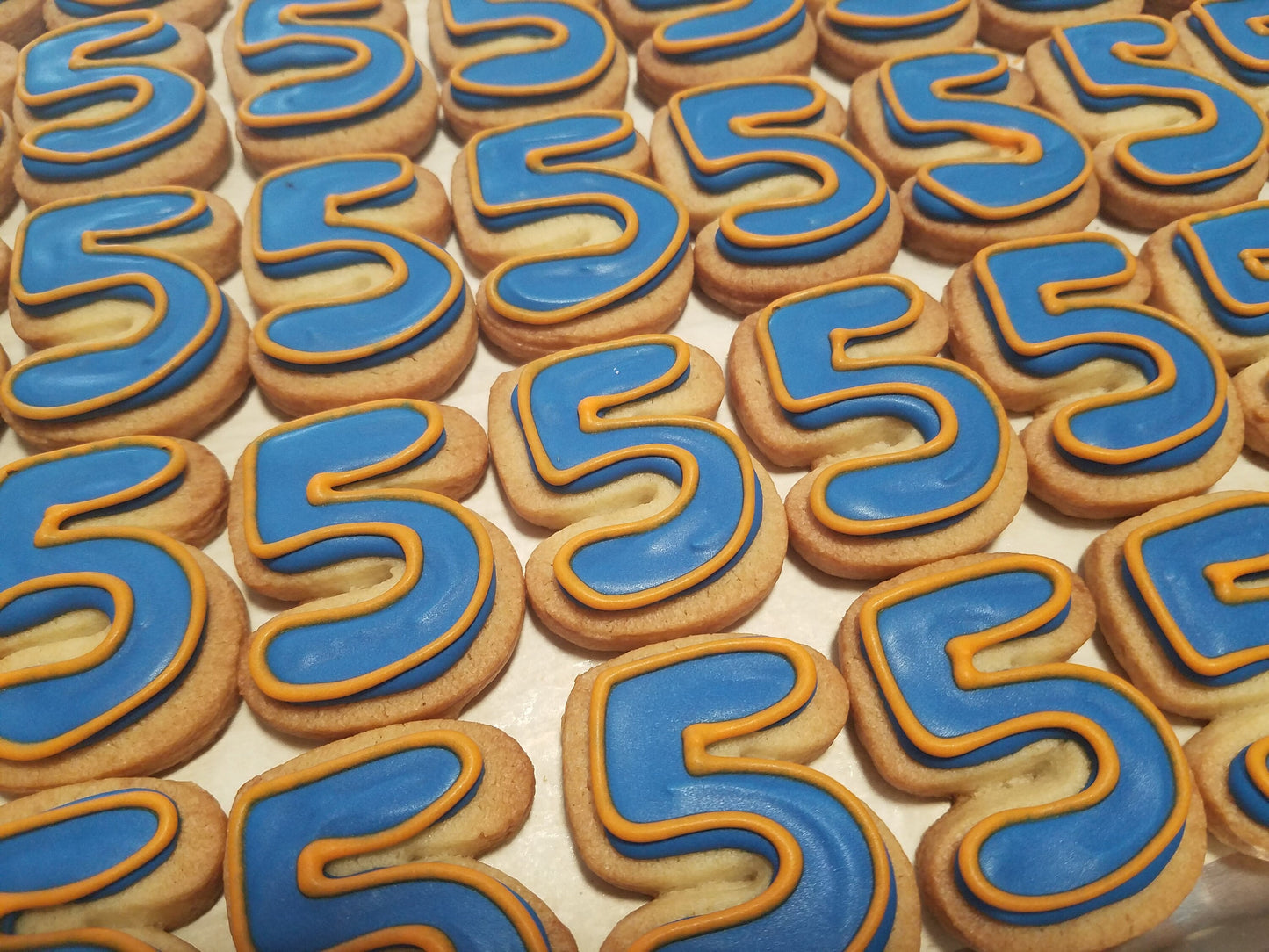 Mini Number / Letter Cookies - Outline (2 dozen)