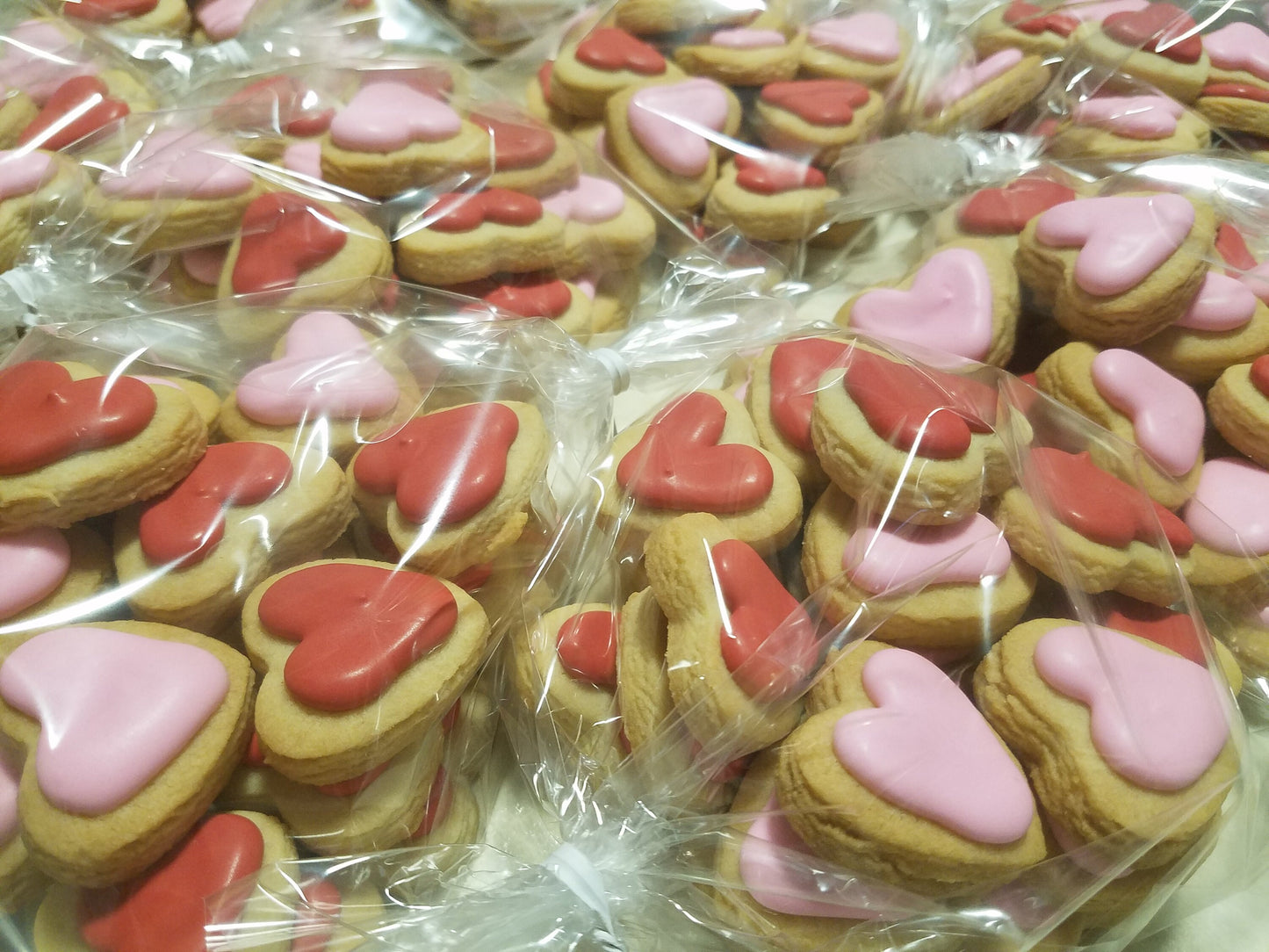 Mini Heart Wedding Cookies (100 pieces)