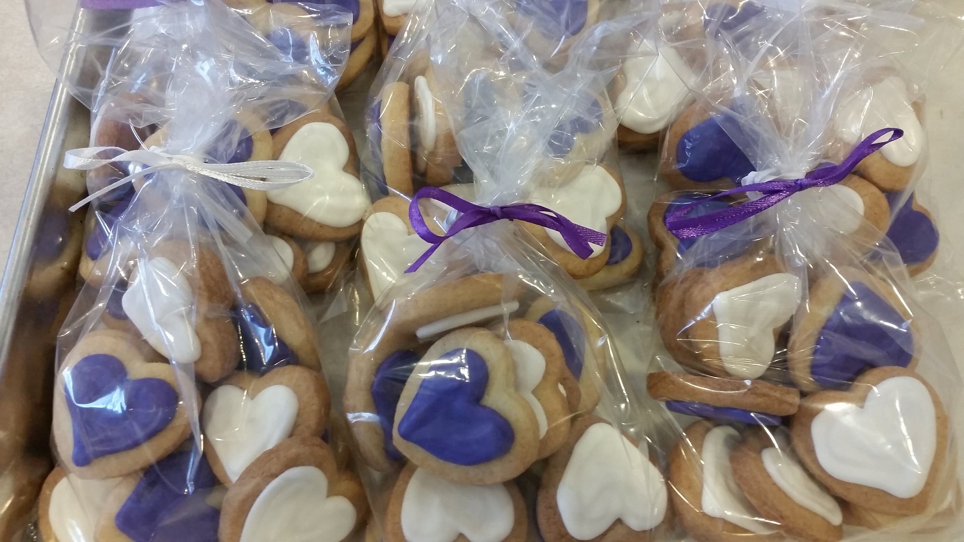 Mini Heart Wedding Cookies (100 pieces)