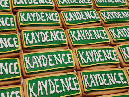 Mini Street Sign Cookies (2 dozen)