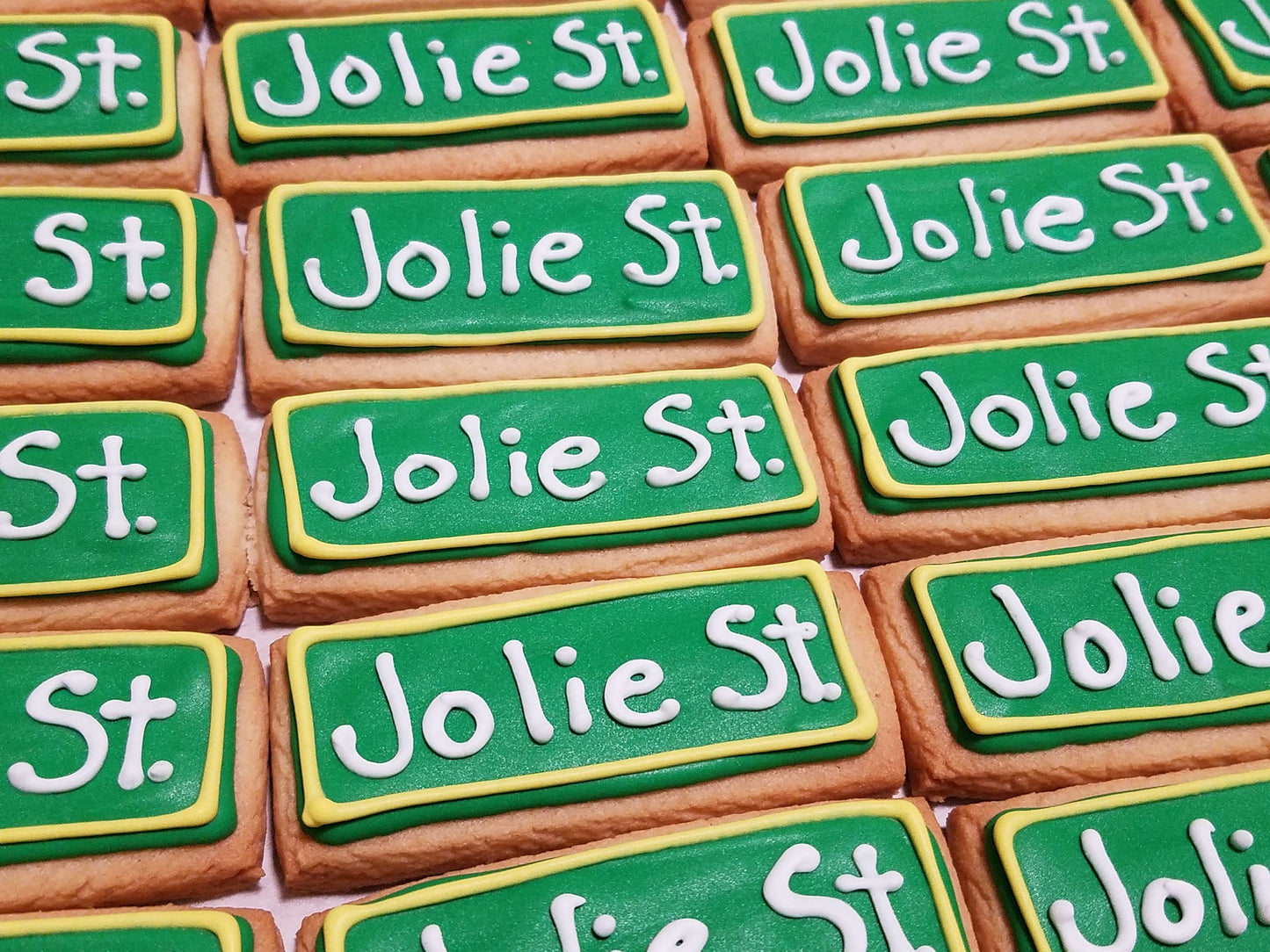 Mini Street Sign Cookies (2 dozen)