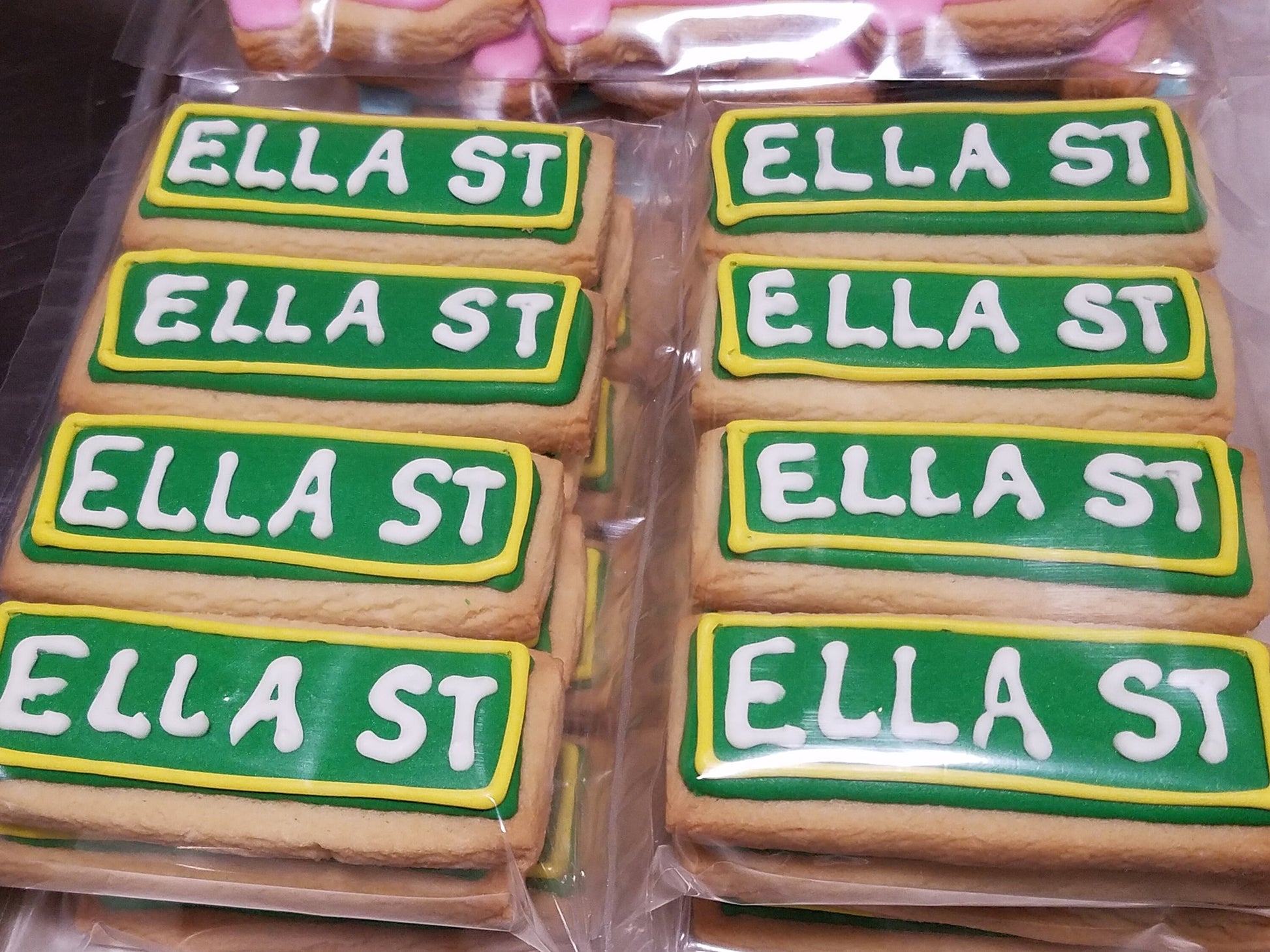 Mini Street Sign Cookies (2 dozen)