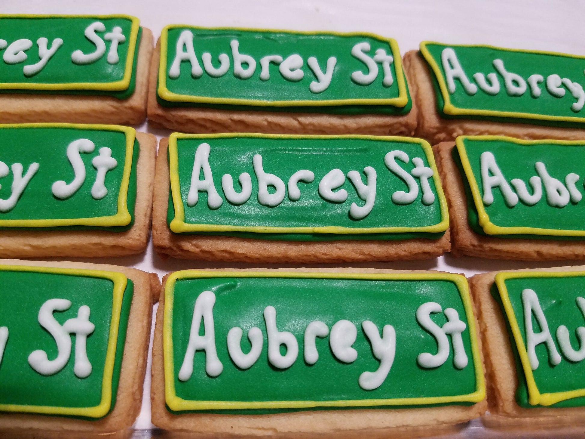 Mini Street Sign Cookies (2 dozen)