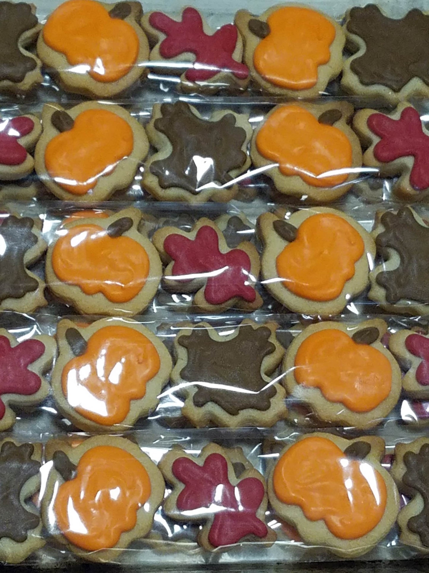 Mini Fall Cookies (5 in a Bag) - Ready for gift giving!