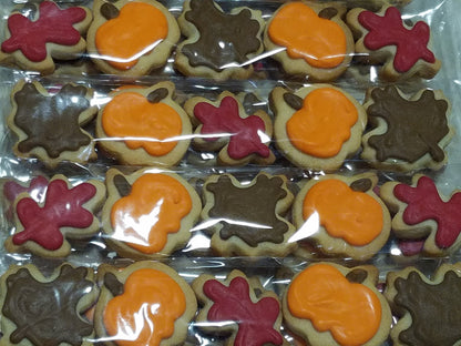 Mini Fall Cookies (5 in a Bag) - Ready for gift giving!