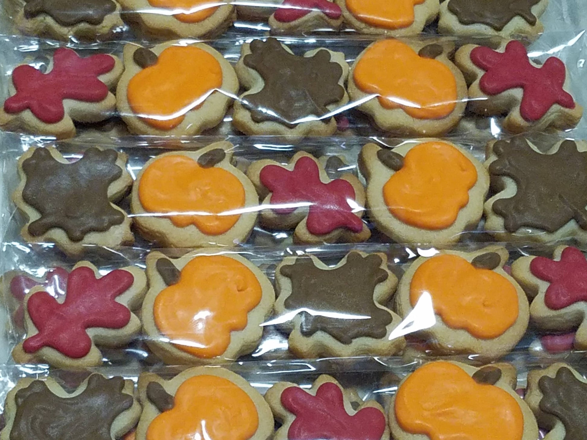 Mini Fall Cookies (5 in a Bag) - Ready for gift giving!