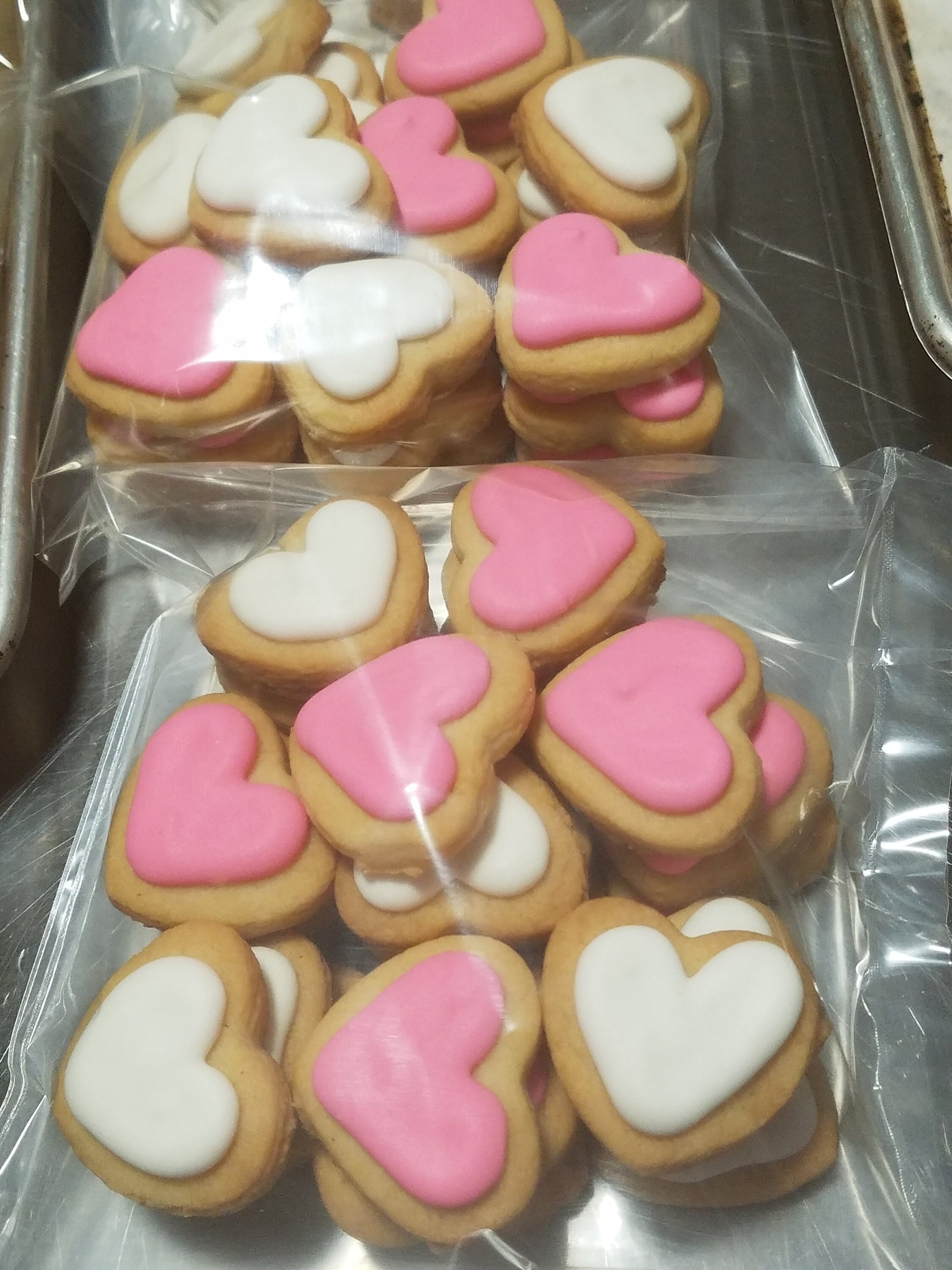 Mini Heart Wedding Cookies (100 pieces)