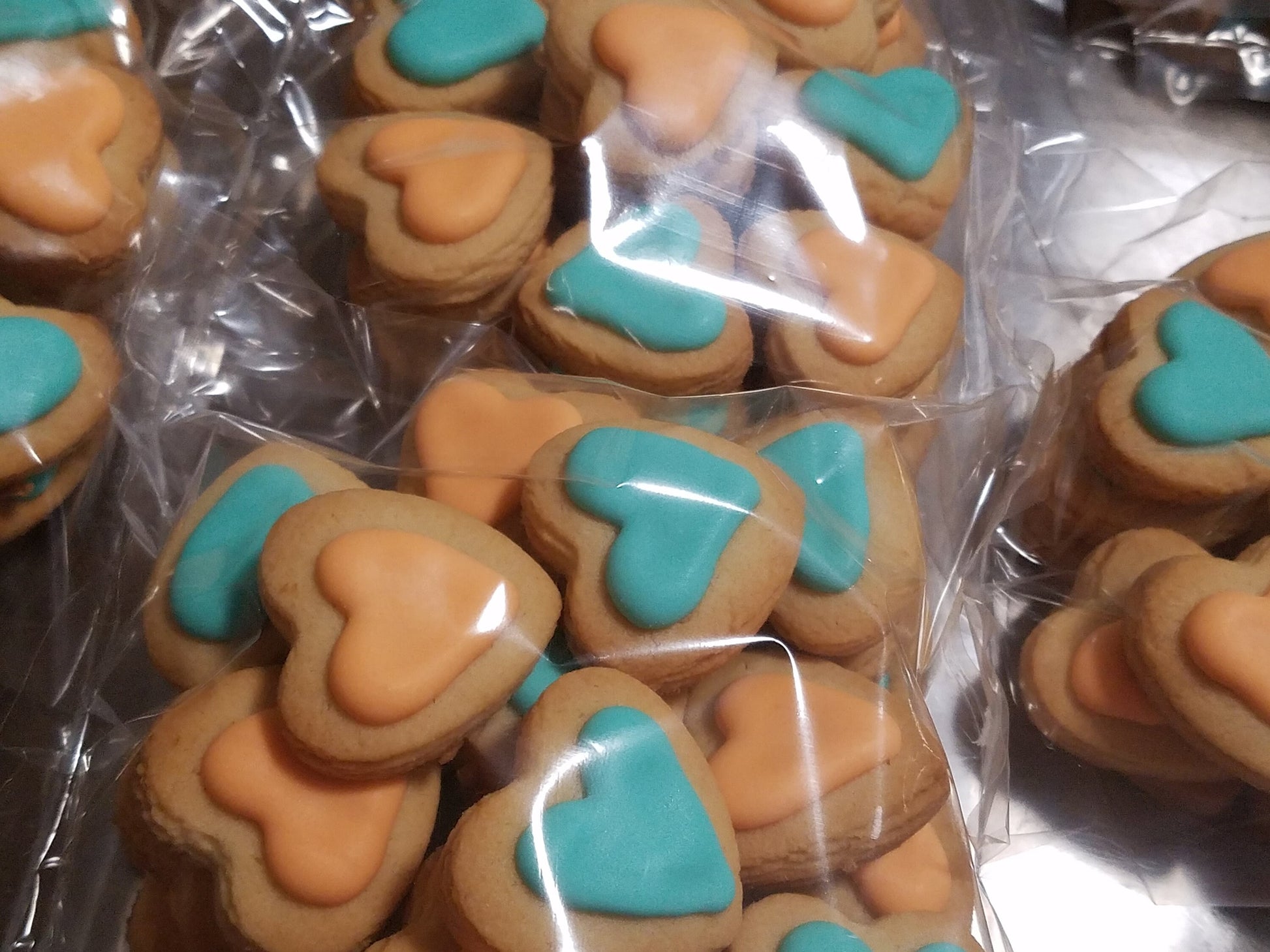 Mini Heart Wedding Cookies (100 pieces)