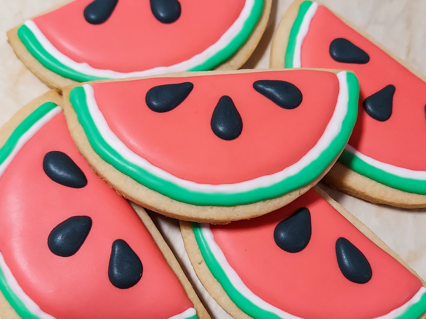 Watermelon Slice Cookies (1 dozen)