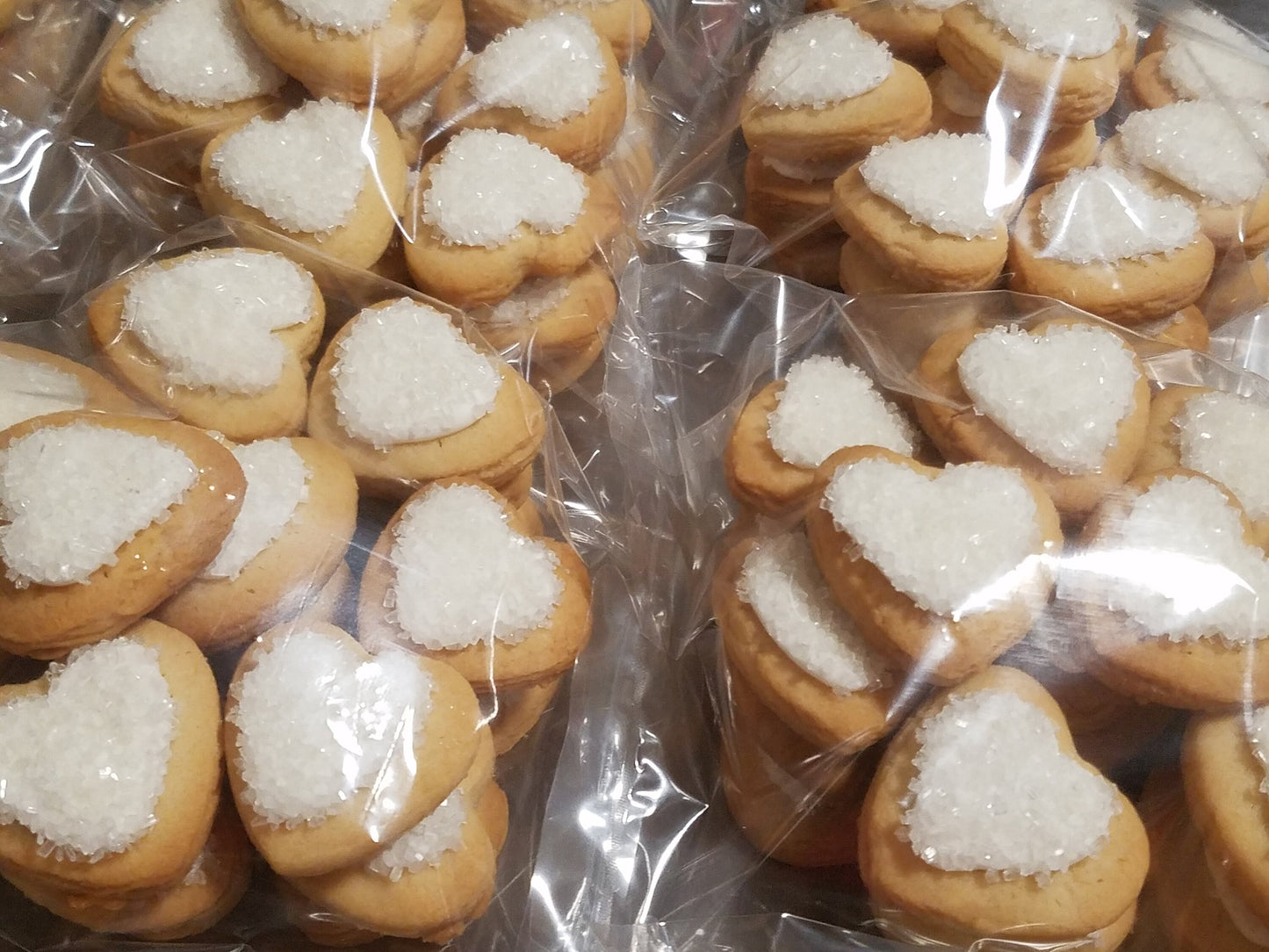 Mini Heart Wedding Cookies (100 pieces)