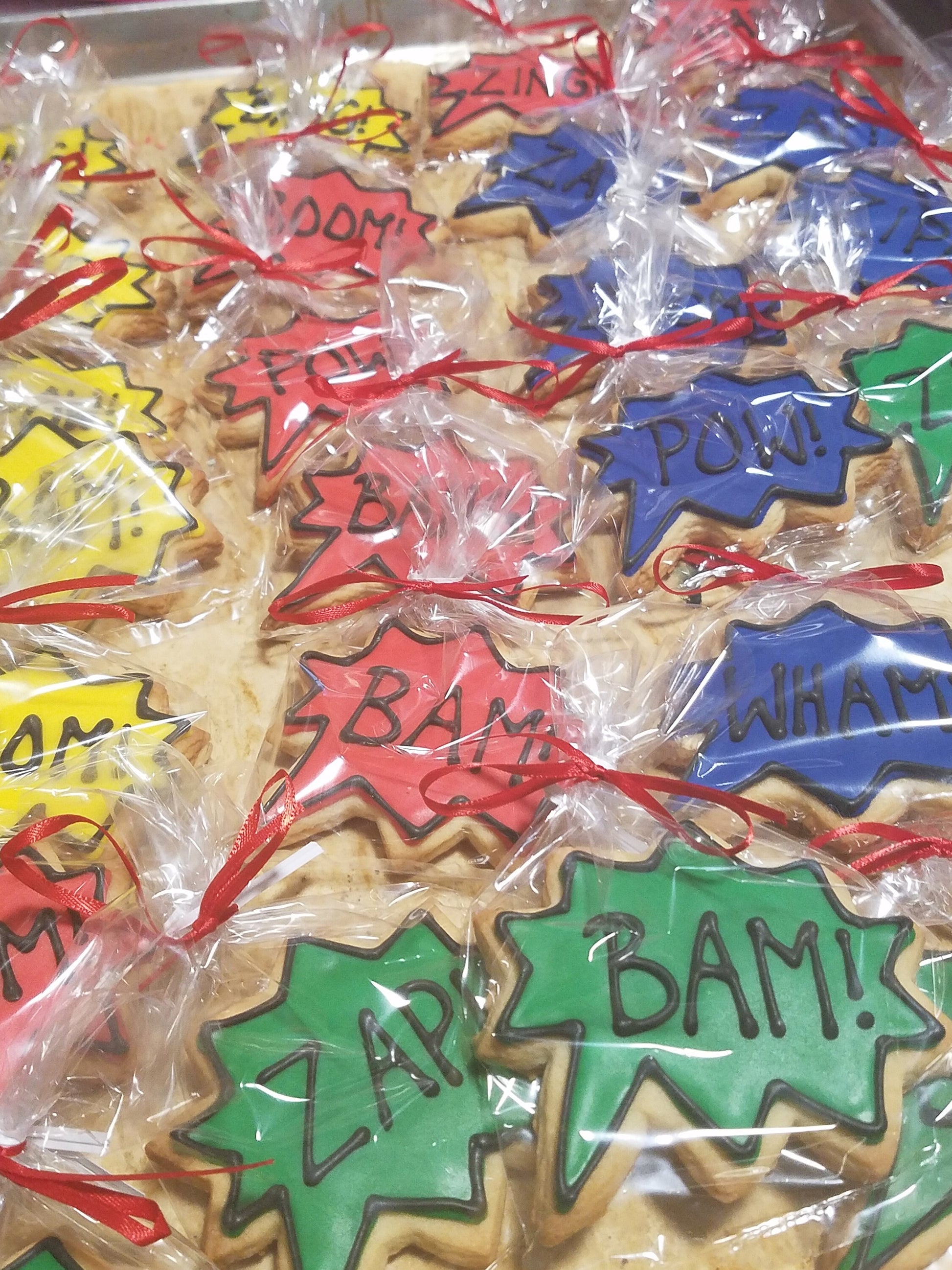 Superhero Comic Book Cookies (1 dozen)