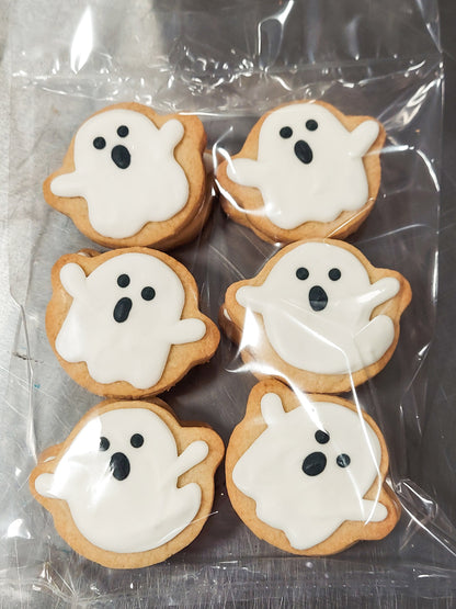 Mini Ghost Halloween Cookies (2 dozen)