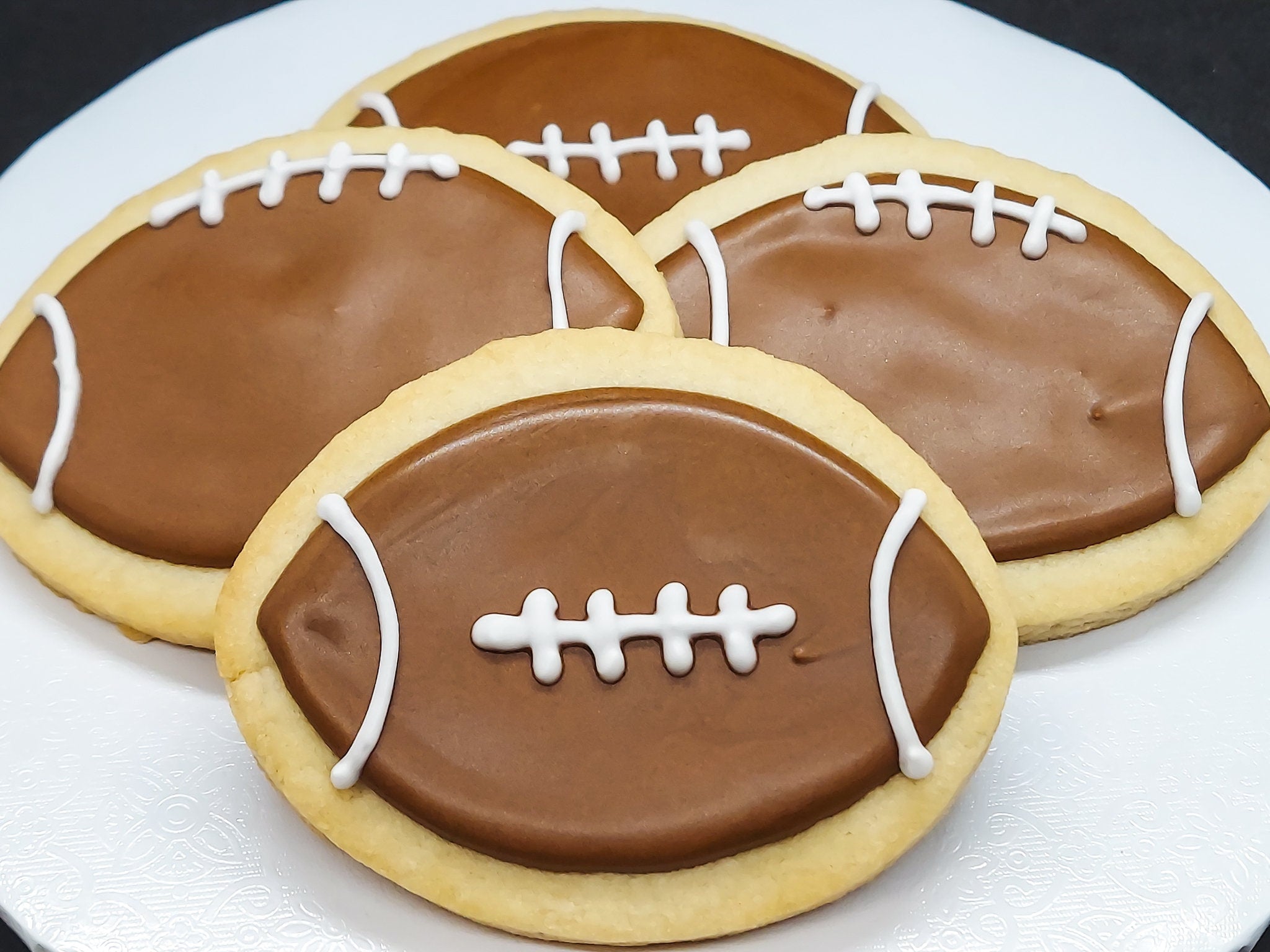Football Cookies (1 dozen) – Storybook Bakery, Shipped!