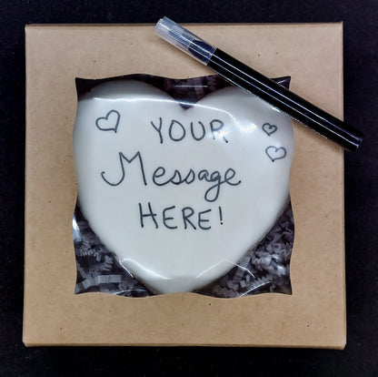 Create-Your-Own-Message: Heart Cookie