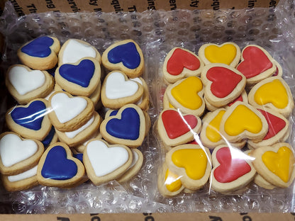 Mini Heart Wedding Cookies (100 pieces)