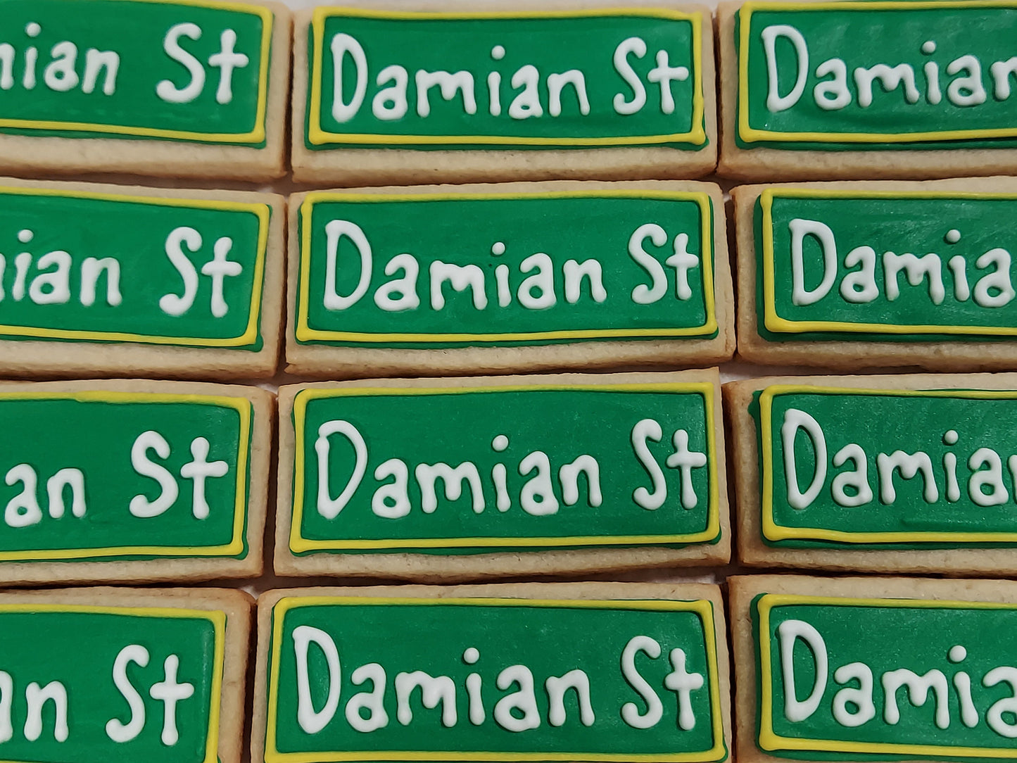 Mini Street Sign Cookies (2 dozen)