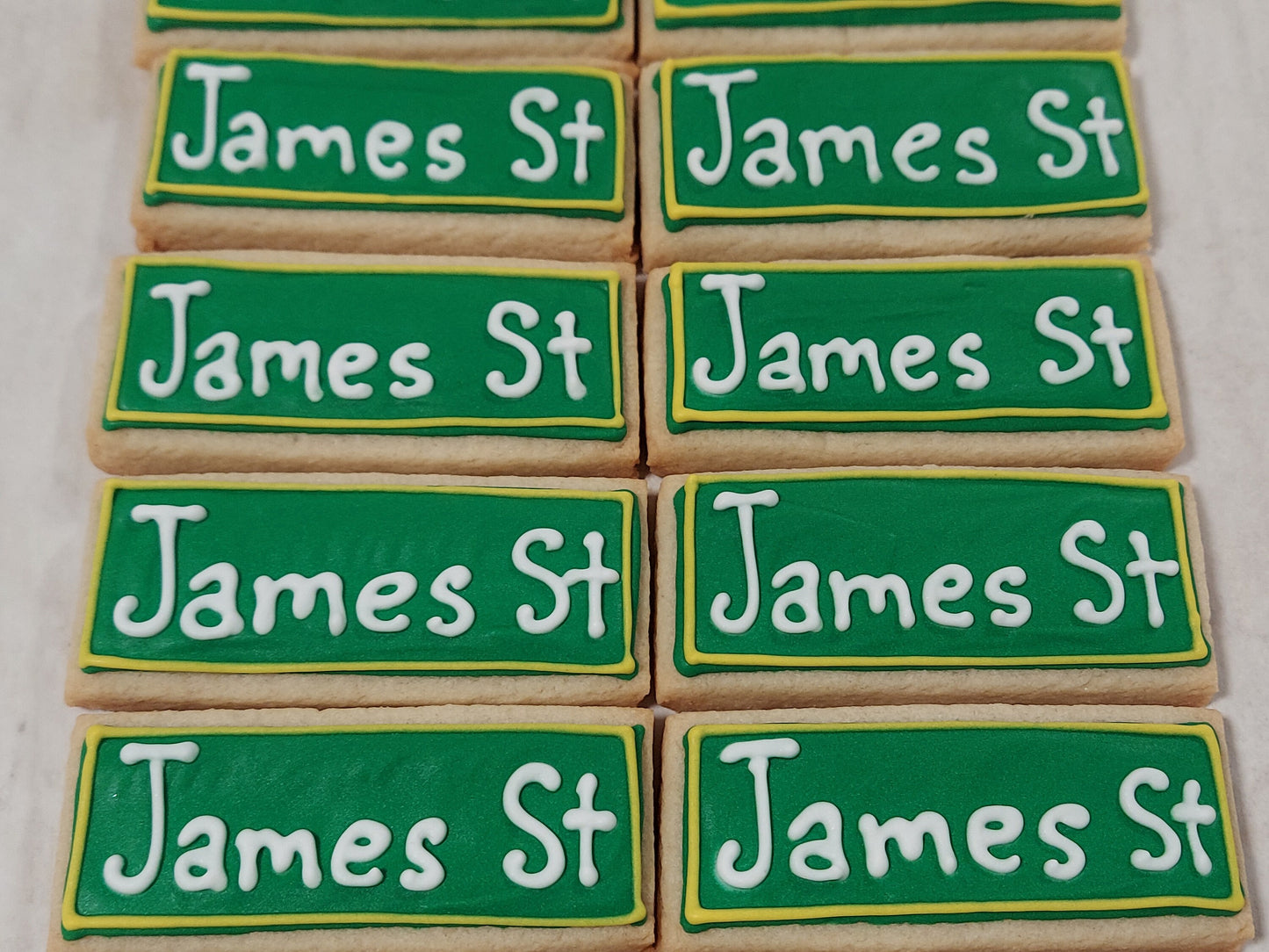 Mini Street Sign Cookies (2 dozen)