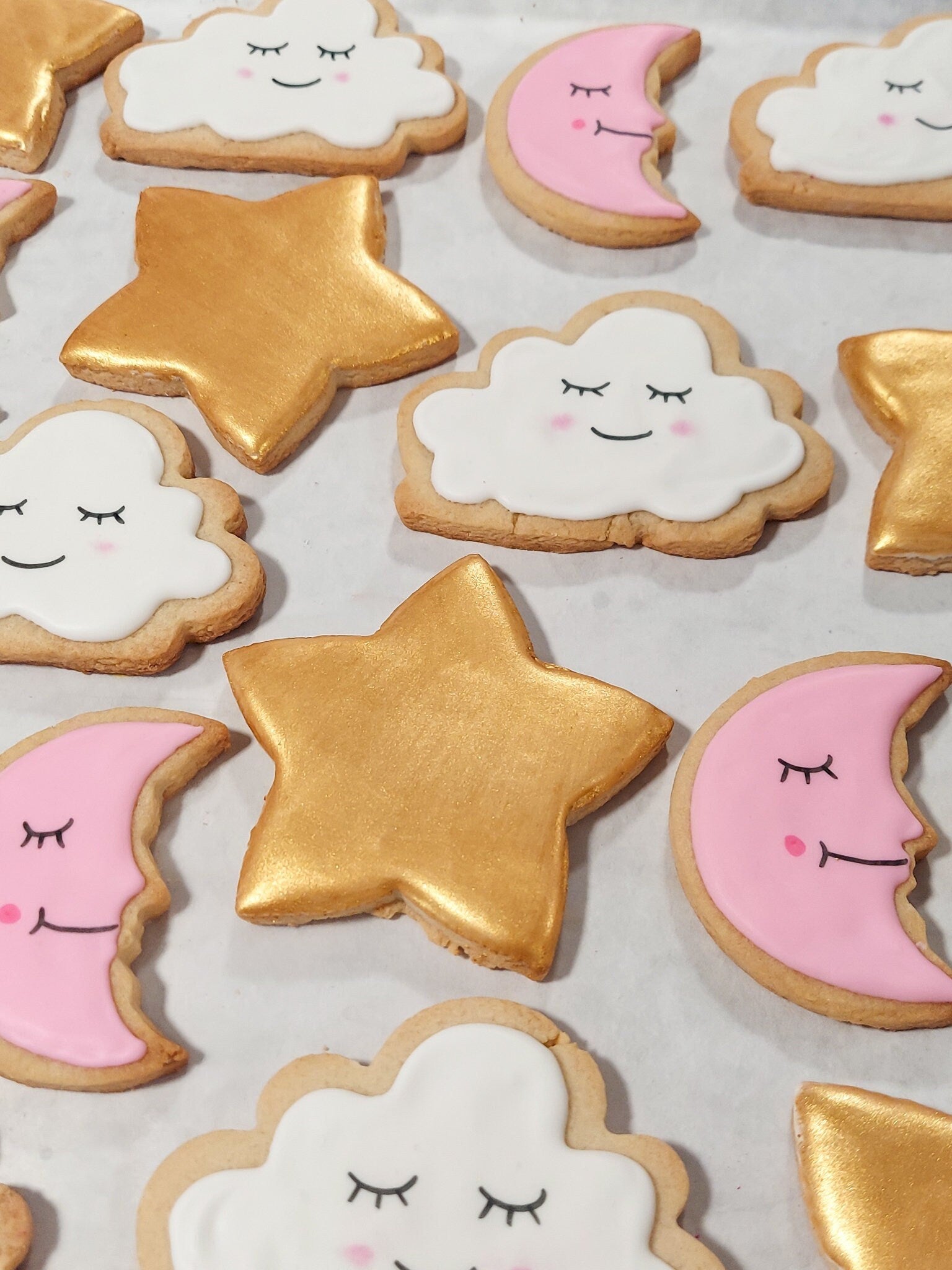 Moon, Star, & Cloud Cookies (1 dozen)