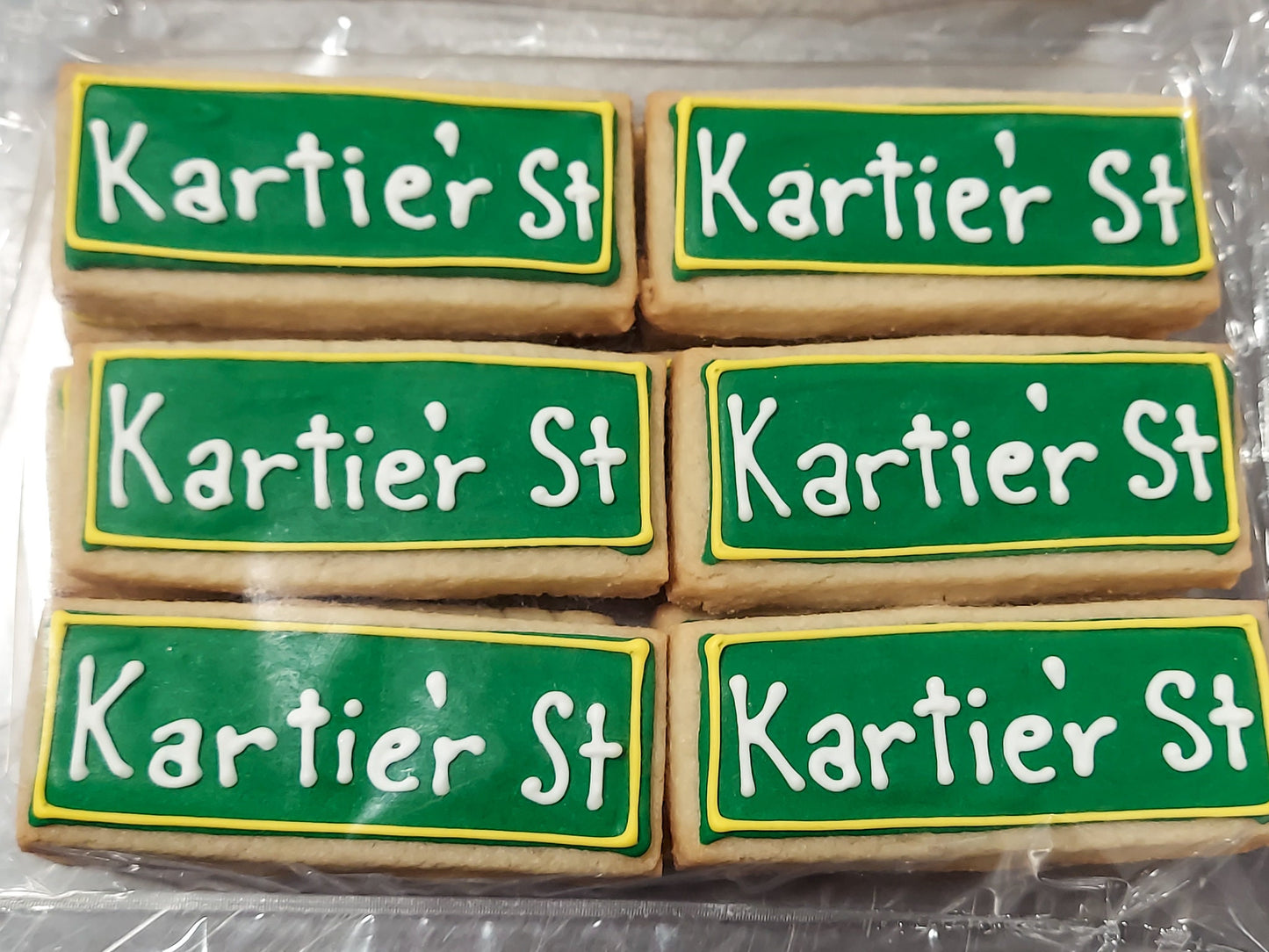 Mini Street Sign Cookies (2 dozen)