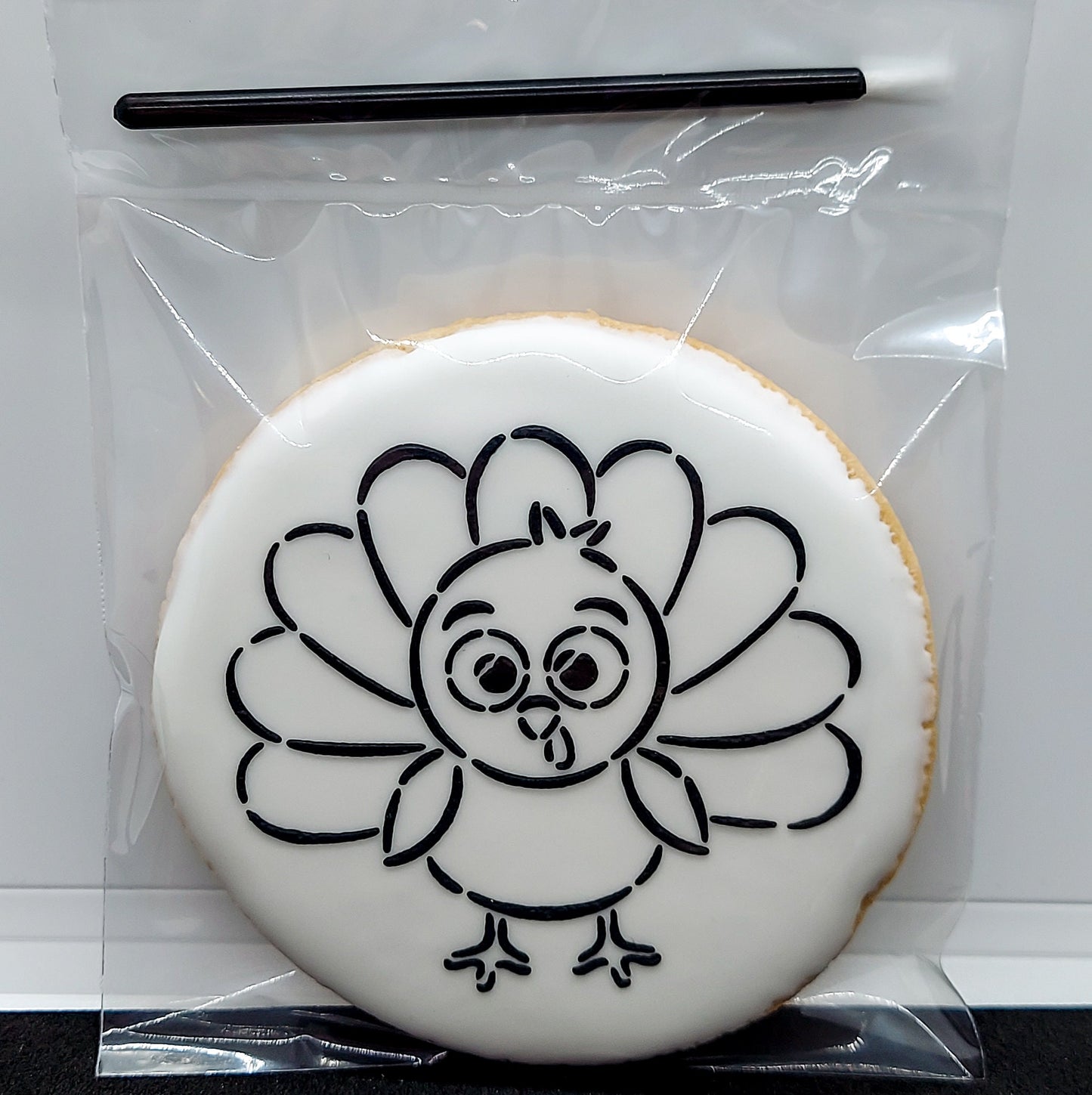 Paint-Your-Own Thanksgiving Turkey Cookies (1 Dozen)