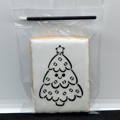 Paint-Your-Own Christmas Tree Cookies (1 Dozen)